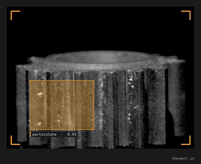 Particulate detection on a gear